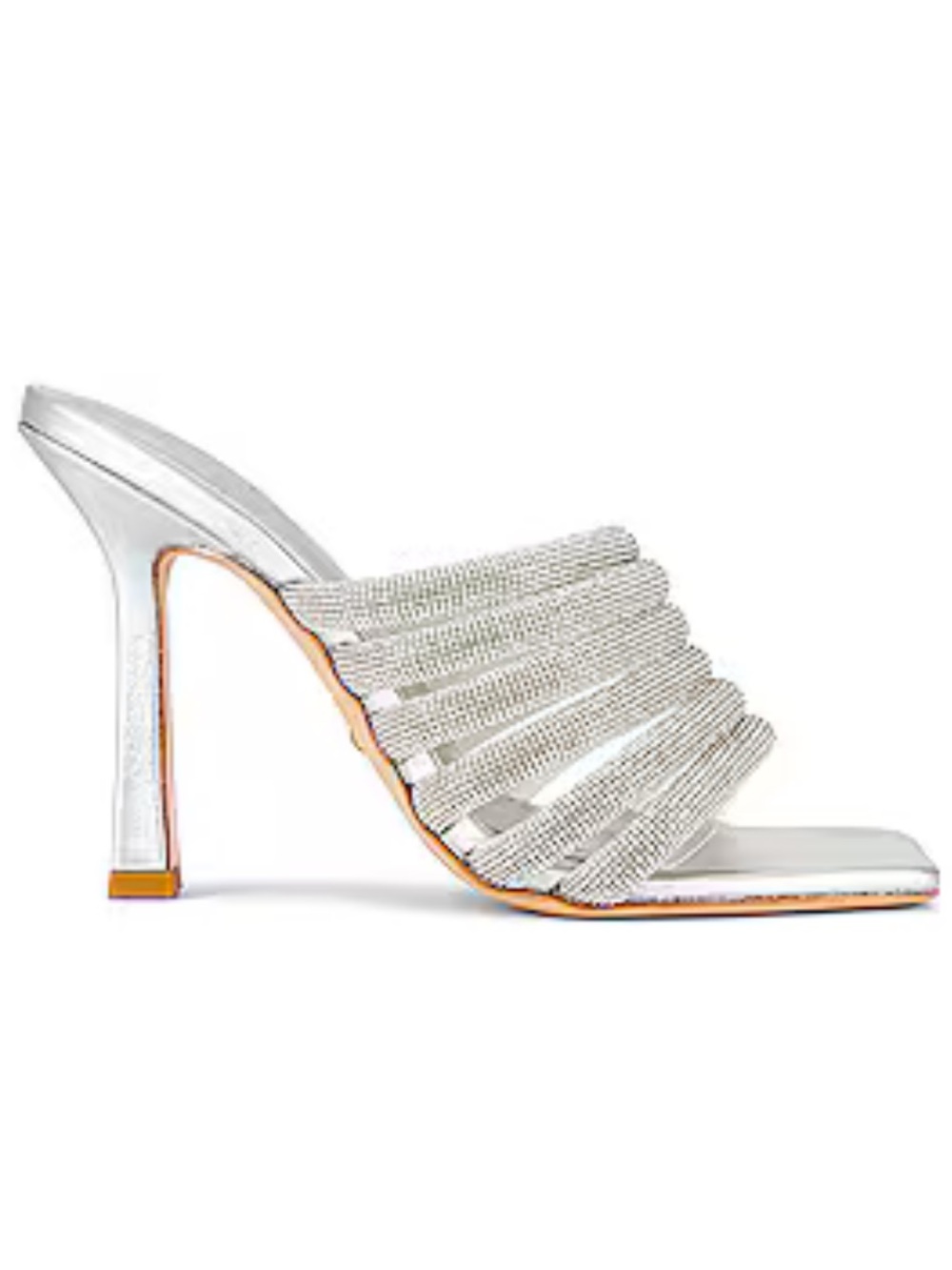 RAYE Crystal Heel in Silver